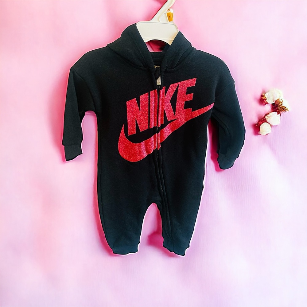 Nike Black Newborn Girl Jumpsuit 9M